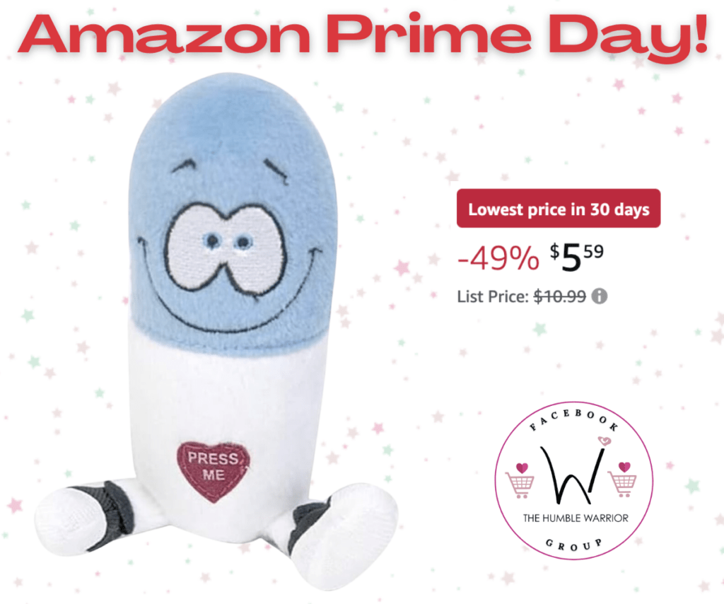 The Just For Laughs Giggling Plush Happy Pill!